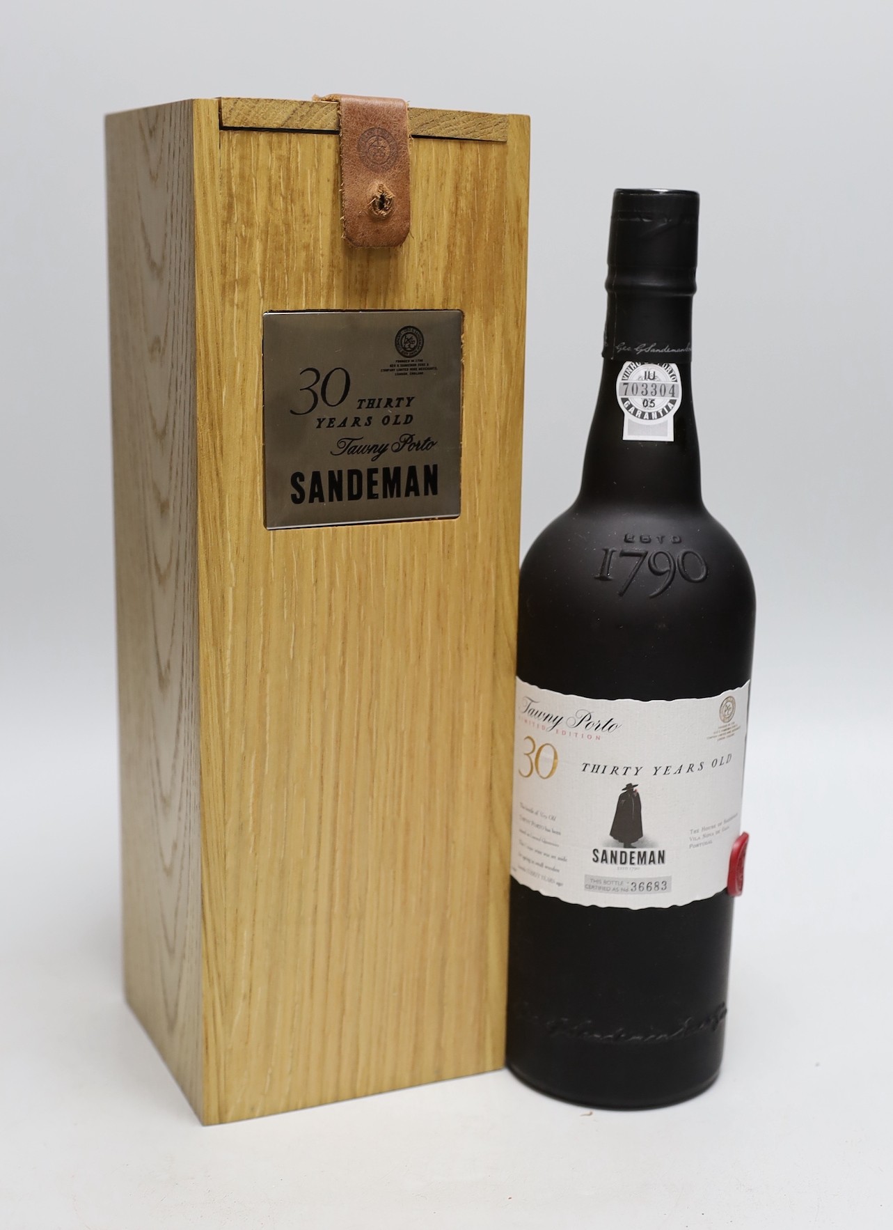 Sandeman's 30 year old port, wooden cased